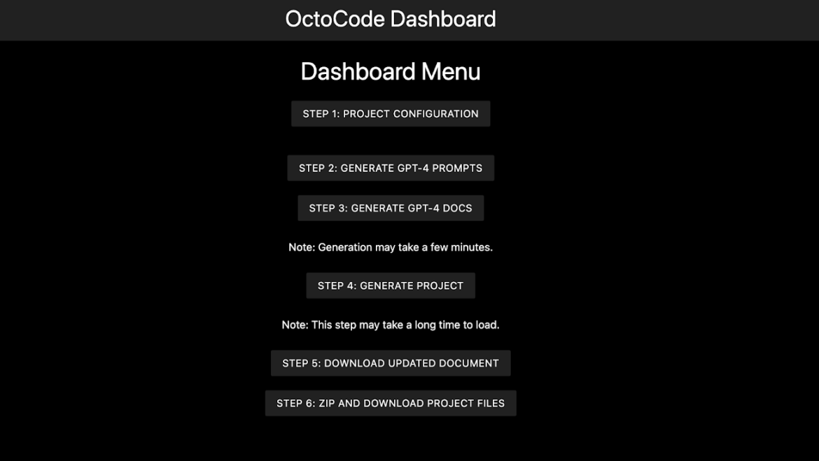 Boosting Project Planning with AI: Octo Code Dashboard Explained
